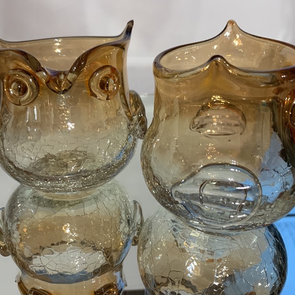 Vintage Handblown Glass Owls - Picture 8 of 10